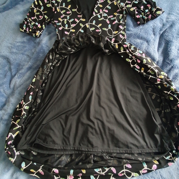 Blackmilk black christmas lights Midi Dress - Picture 4 of 6